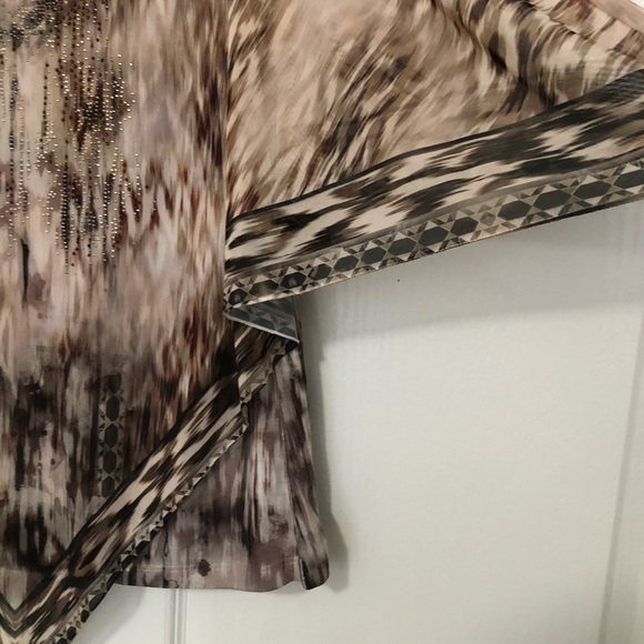 French Blue Double Layer Tank with Sheer Overlay - Picture 2 of 6